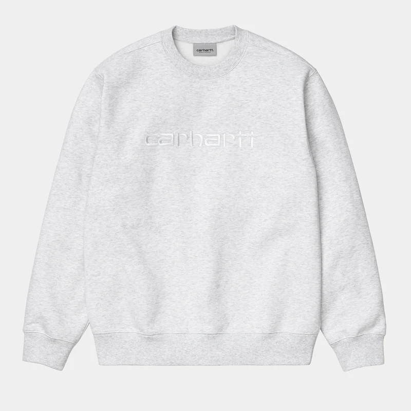 Carhartt WIP Herr Carhartt WIP Sweat Top - Ask Ljung / Vit