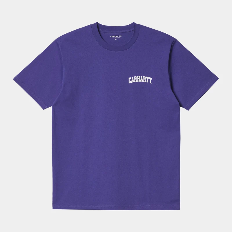 Carhartt WIP Kortärmad University Script T-shirt för män - Razzmic