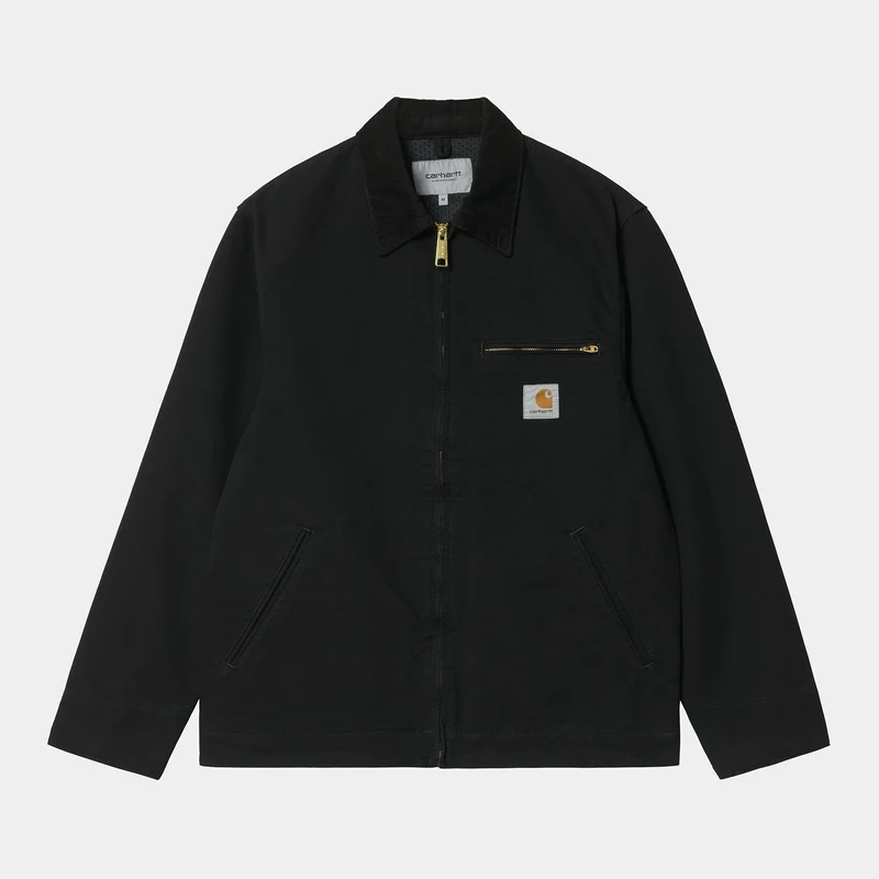 Carhartt WIP Detroit ekologisk bomullsjacka för män - Svart
