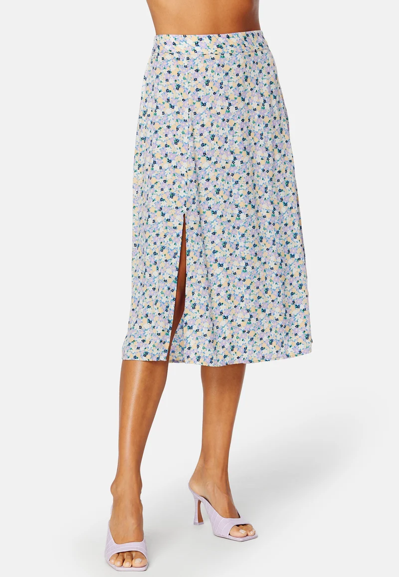Nya HW Slit Midi Skirt