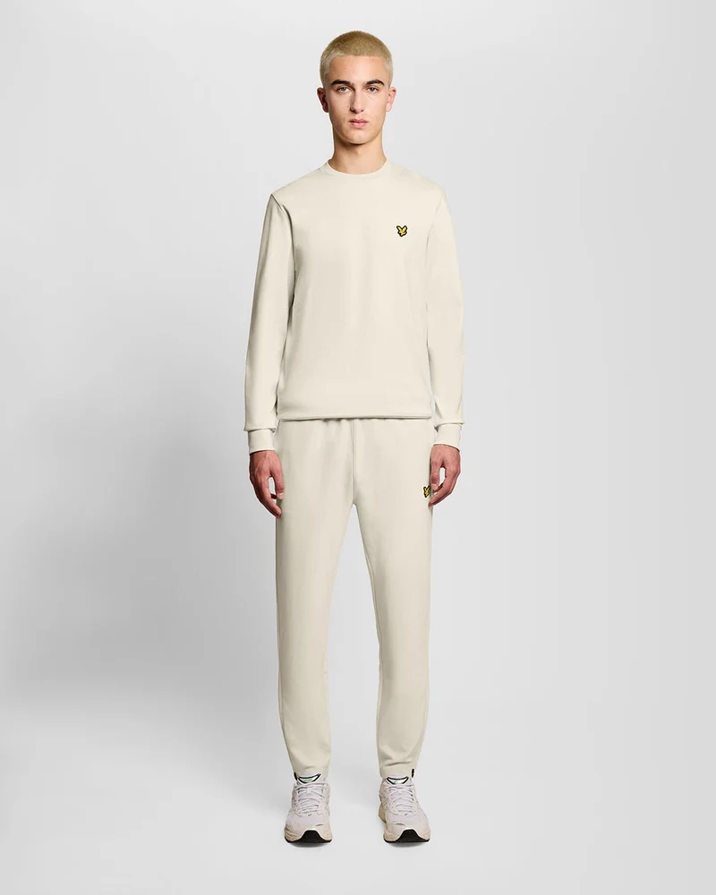 Lyle & Scott Lätta sportjoggingbyxor för män | Vitgrå