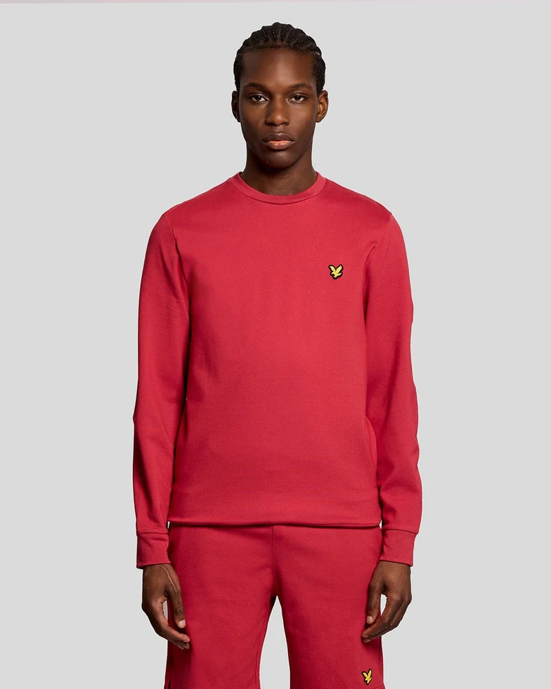 Lyle & Scott Lättvikts sporttröja för män | Granat