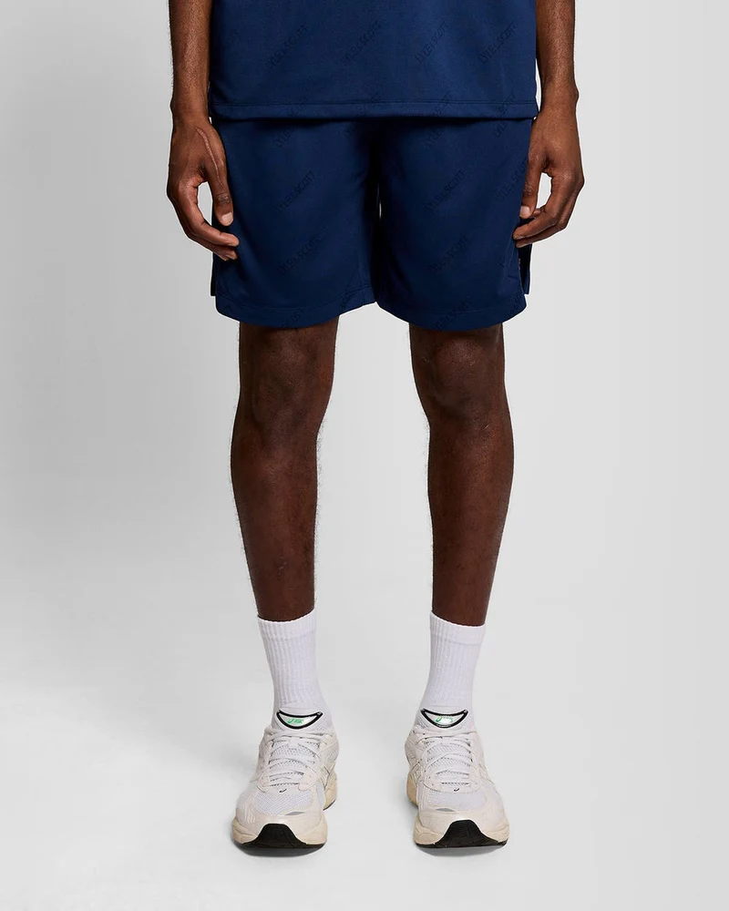 Lyle & Scott Herr Sport Fotbollsshorts Med Präglad Logotyp | Marinblå Pion