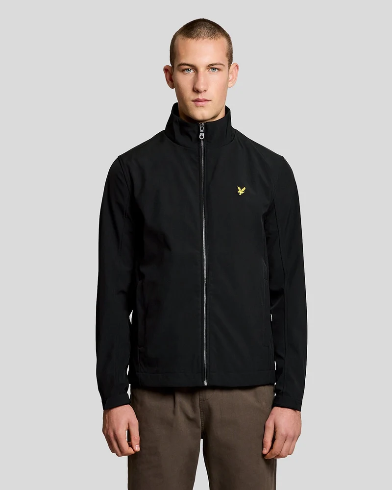 Lyle & Scott Herr Softshelljacka med Mesh-Back | Jet Black