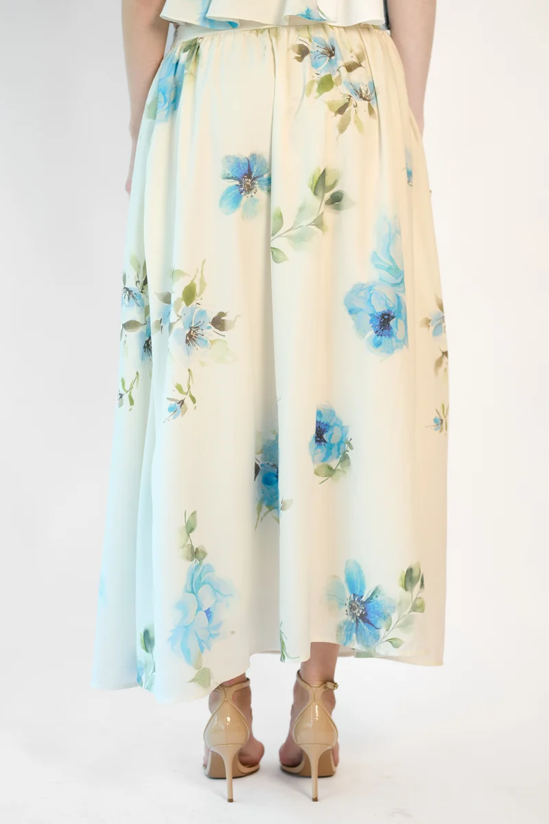 Nayra Skirt|100% Tencel Flared Skirt With Pockets