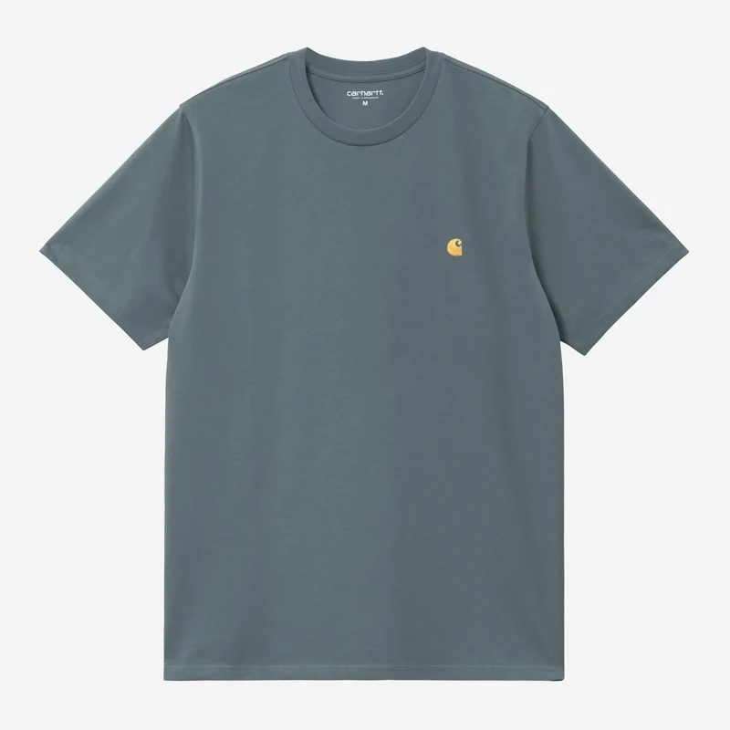 Carhartt WIP Herr Chase Kortärmad T-shirt | Mysig Blå