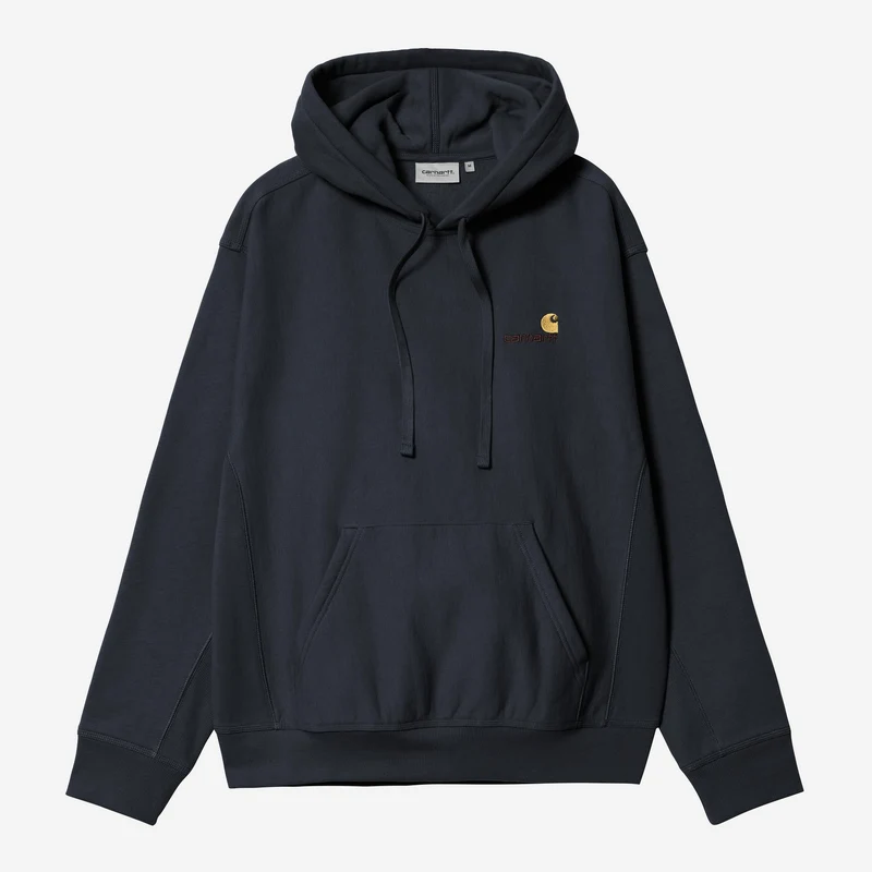 Carhartt WIP Herr American Script Hoodie | Djup Natt
