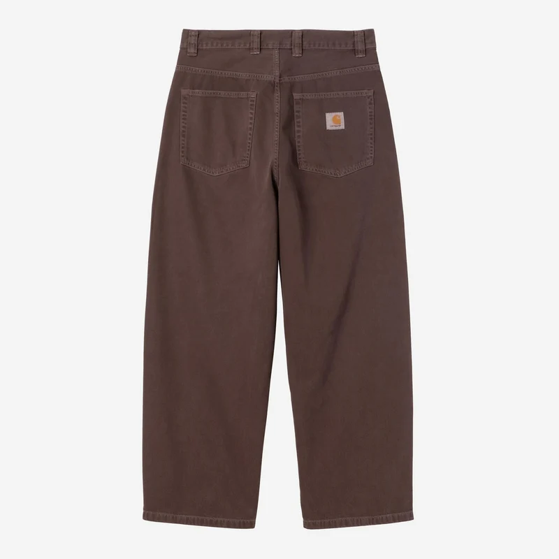 Carhartt WIP Herr Brandon Clark Twill-byxor | Palisanderstenfärgade