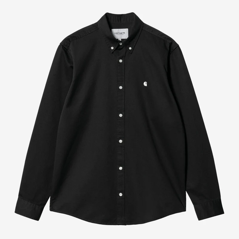 Carhartt WIP Herr Madison Skjorta | Svart / Vaxad