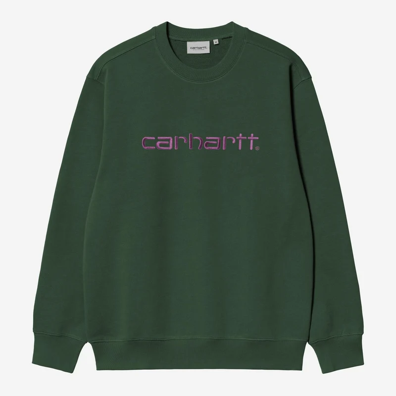 Carhartt WIP Herr Carhartt Träningströja | Sycamore Tree / Flox