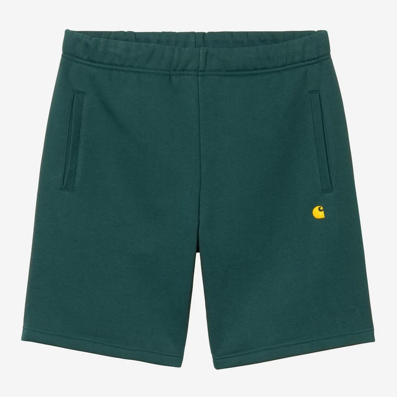Carhartt WIP Chase mjukisshorts för män | Mörk gran