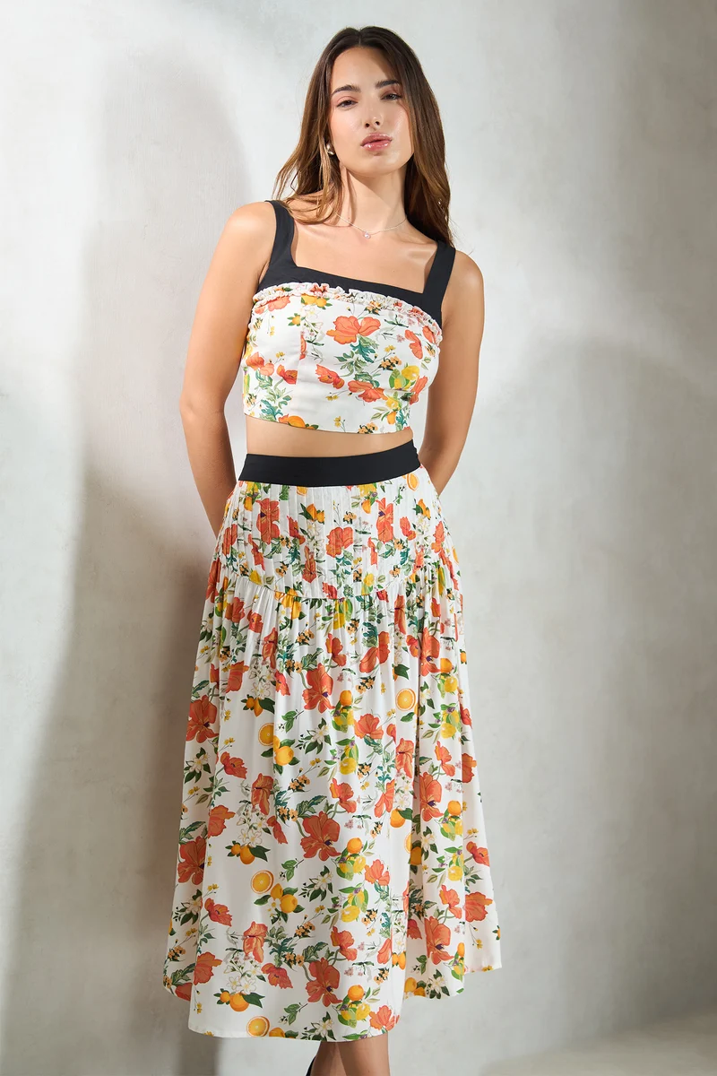Anjali|100% Modal Floral Floral Co-Ord