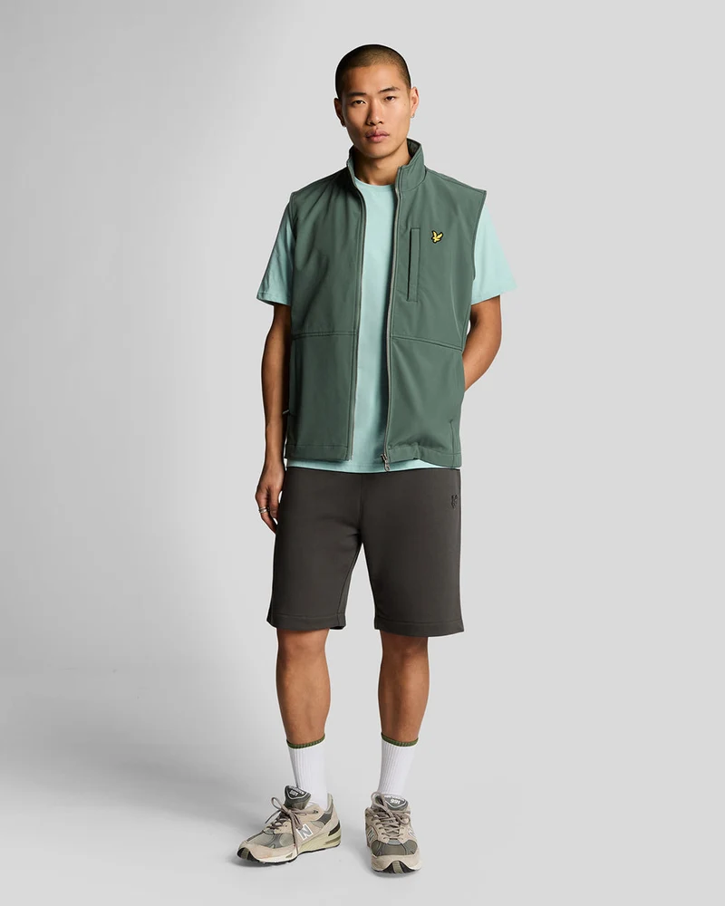Lyle & Scott Herr Superfine Bomullsmjukishorts | Gunmetal