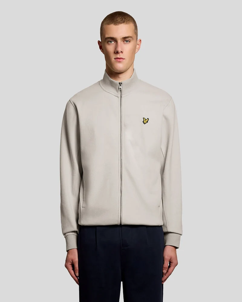 Lyle & Scott Träningsjacka i bomullsblandning för män | Rosa kakel