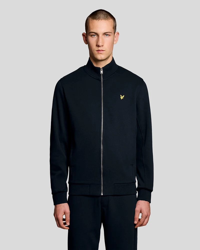 Lyle & Scott Herr Träningsjacka i bomullsblandning | Mörkblå