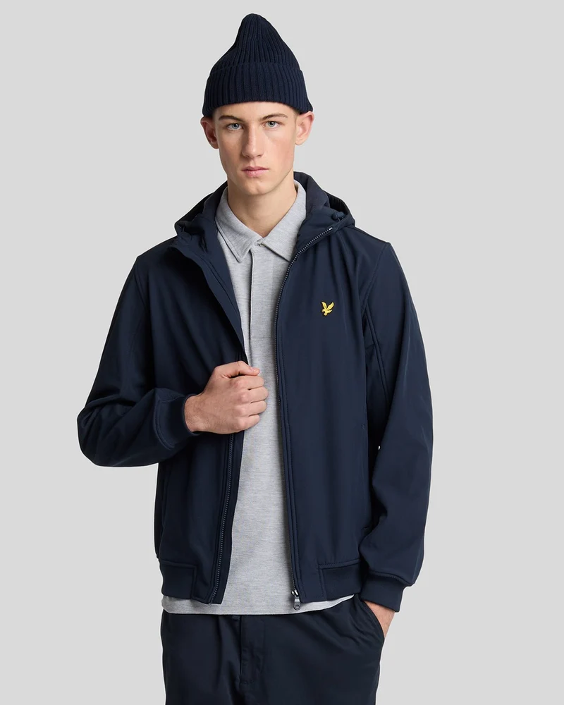 Lyle & Scott Herr Fleecefodrad Softshelljacka | Mörk Marinblå