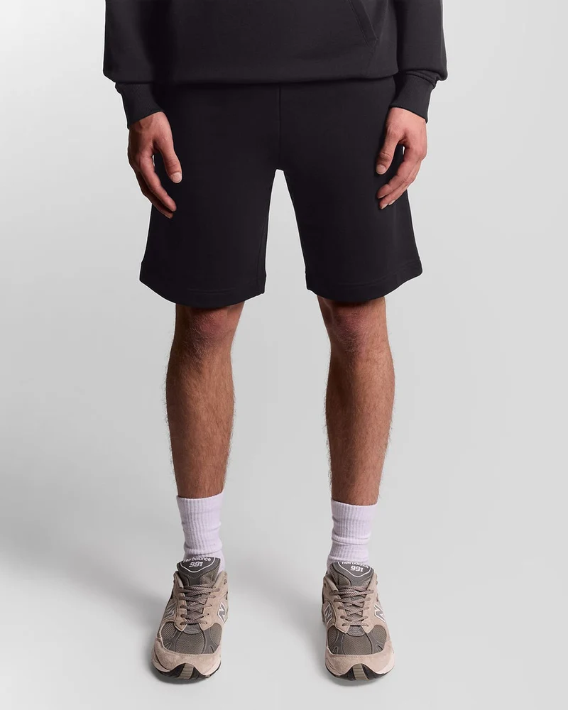 Lyle & Scott Herr Bomullsmjukishorts | Kolsvart