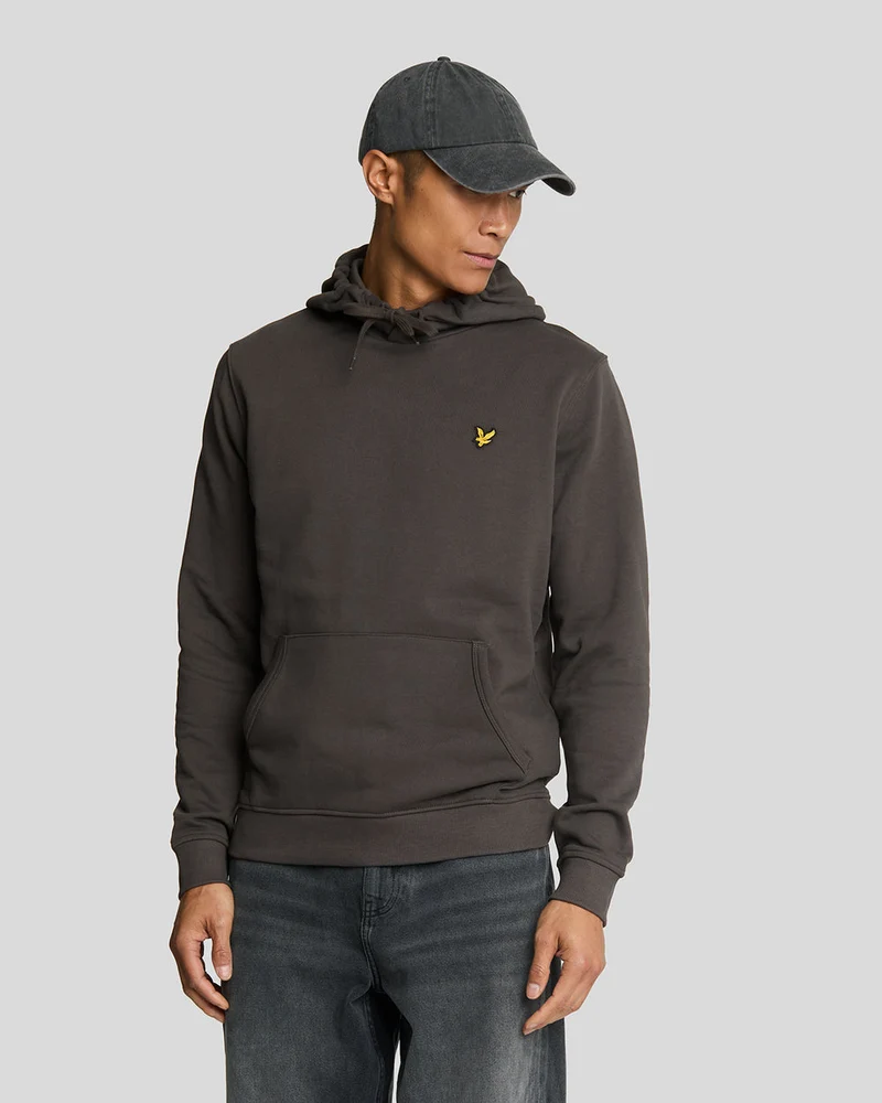Lyle & Scott Herr Loopback bomullströja | Gunmetal