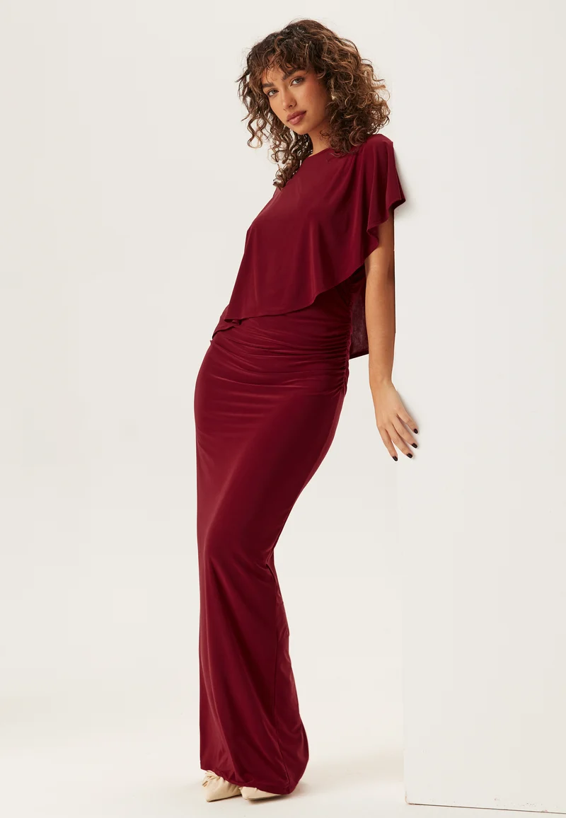 Cape Soft Maxi Dress