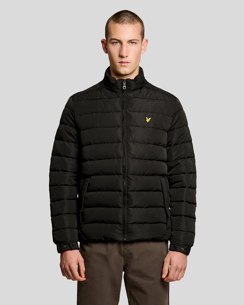 Lyle & Scott Quiltad jacka för män | Kolsvart