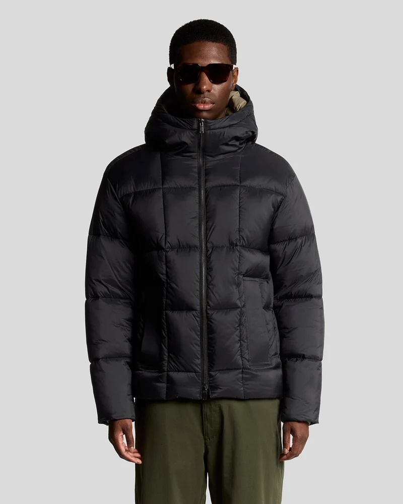 Lyle & Scott Herr Square Cocoon Pufferjacka | Lack
