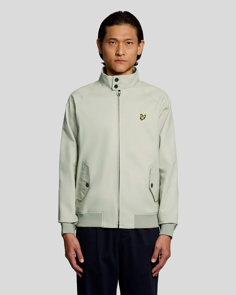 Lyle & Scott Herr Harringtonjacka i bomull | Vete
