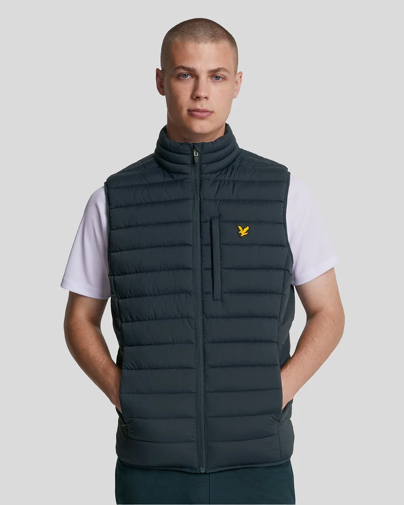 Lyle & Scott Lättviktsväst för män | Mörkblå