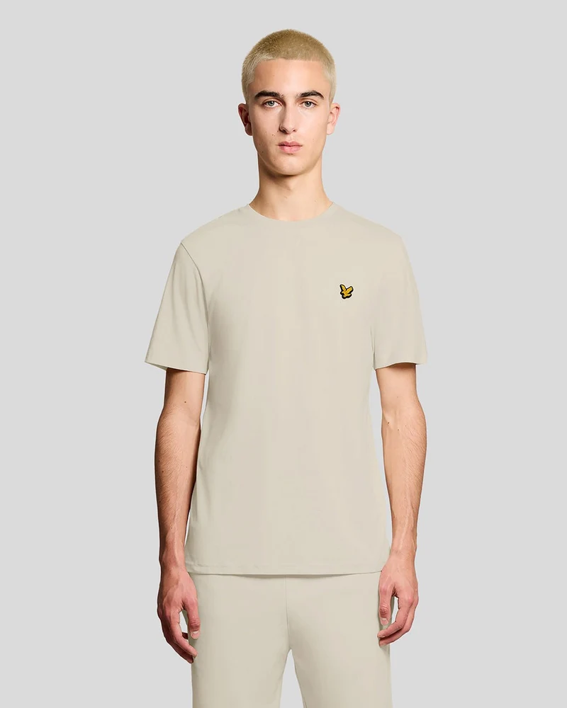 Lyle & Scott Herr Sport Kortärmad T-shirt | Vit Grå