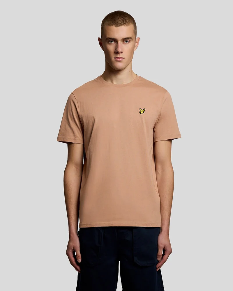 Lyle & Scott Herr T-shirt med rund hals i bomull | Barley