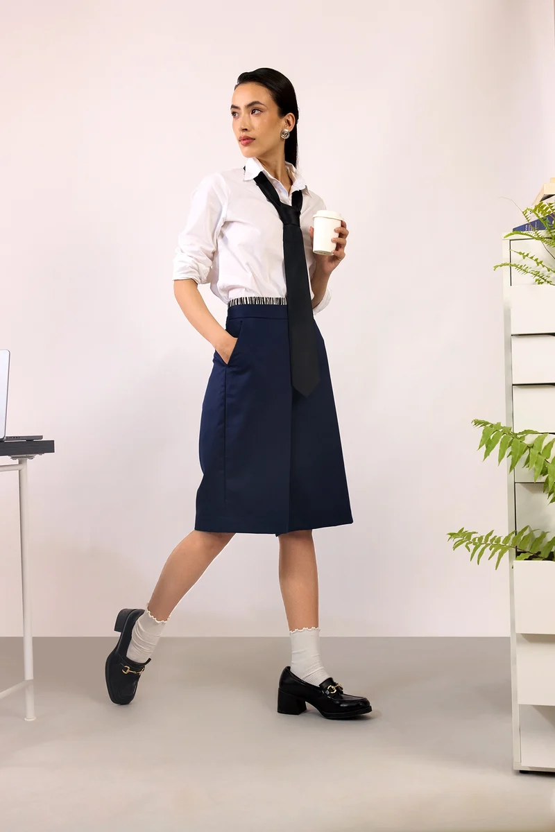Paige|Viscose Stretch Bermuda Shorts