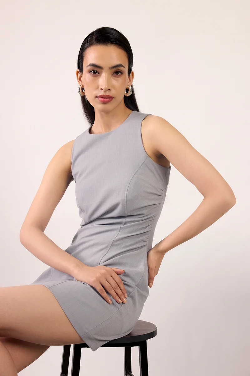 Leisha|Viscose Stretch Bodycon Mini Dress