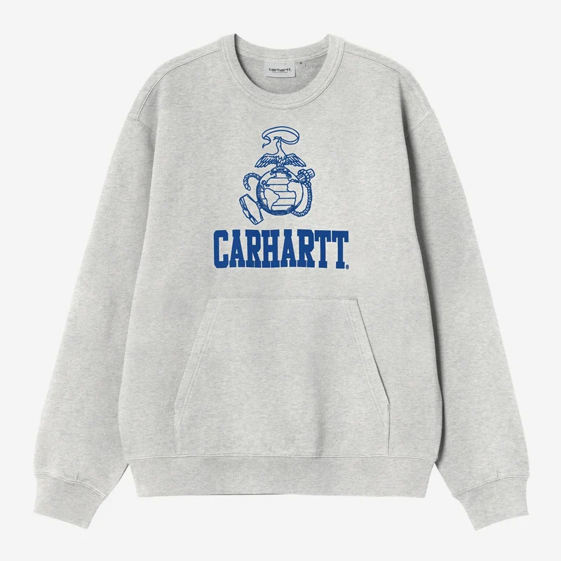Carhartt WIP Herr Pond Corps Tröja | Ash Heather