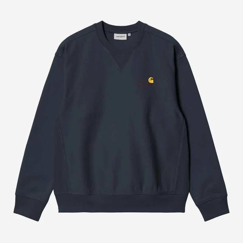 Carhartt WIP Herr American Script Träningstopp | Deep Night