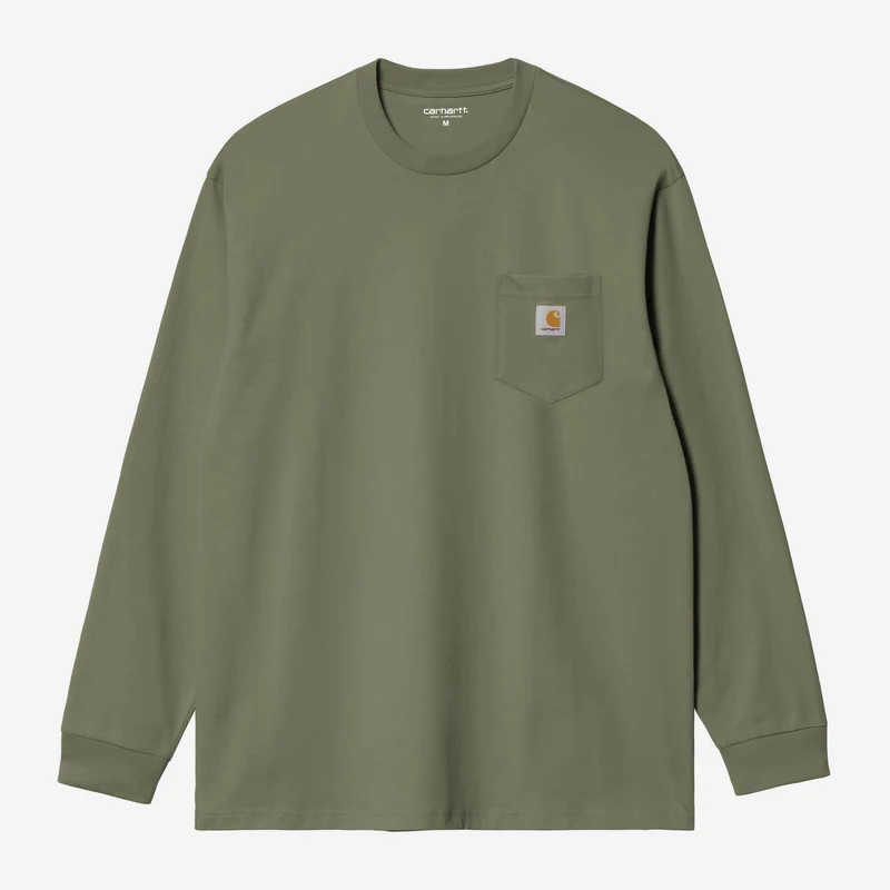 Carhartt WIP Herr T-shirt med långärmad ficka | Leaf