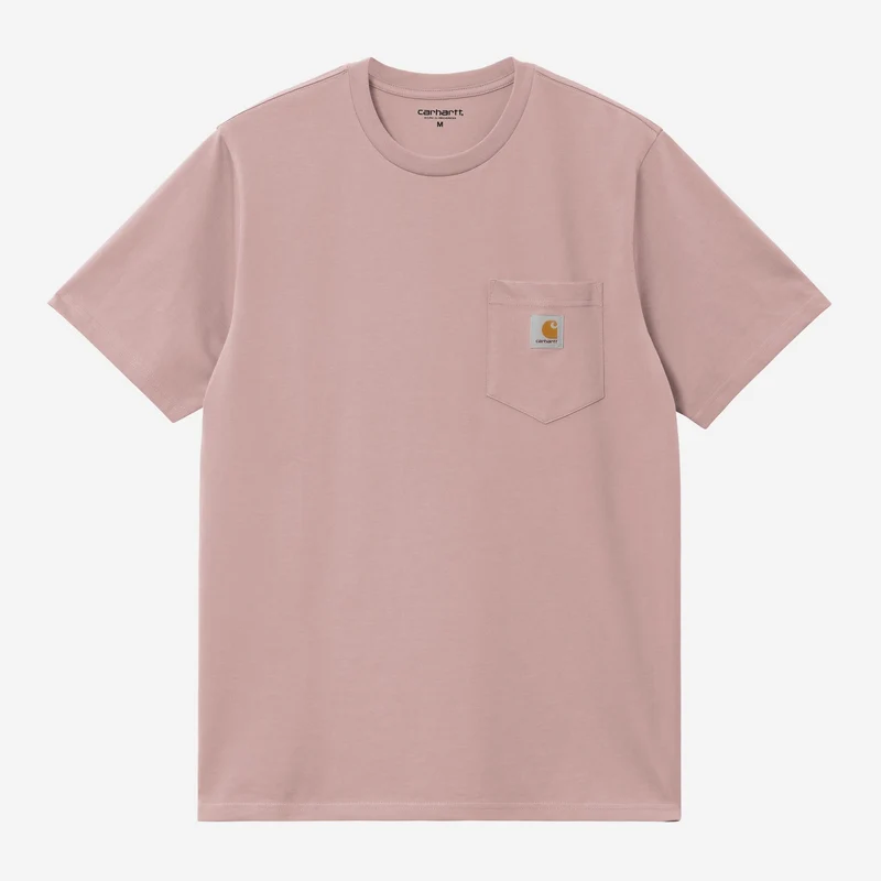 Carhartt WIP Herr T-shirt med ficka | Glasrosa
