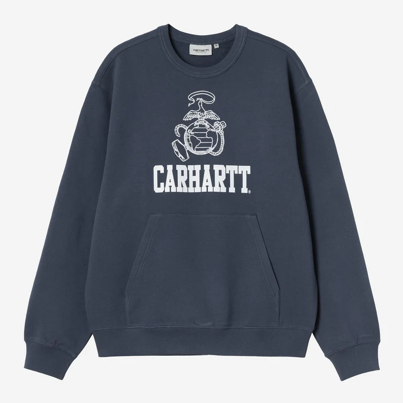 Carhartt WIP Herr Pond Corps Tröja | Blå