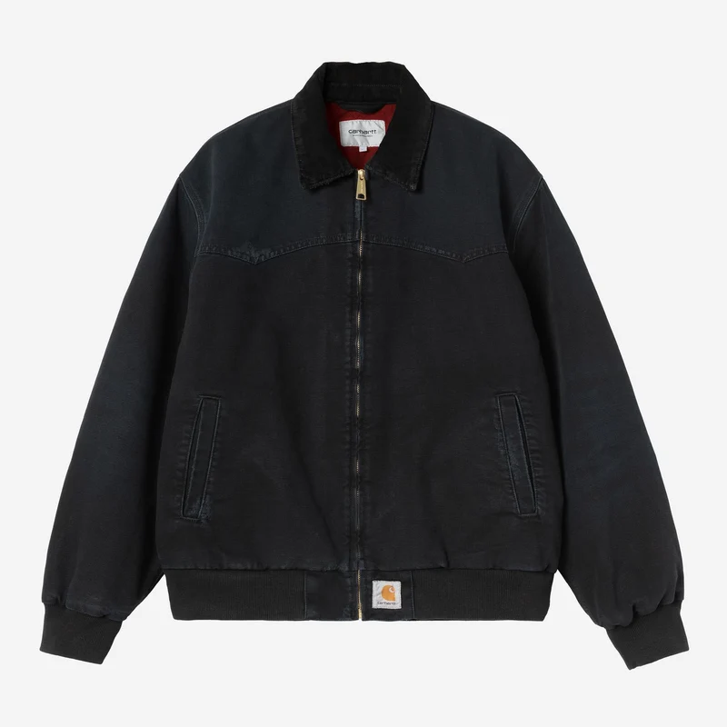 Carhartt WIP Herr OG Santa Fe Jacka | Svart Grind Wash
