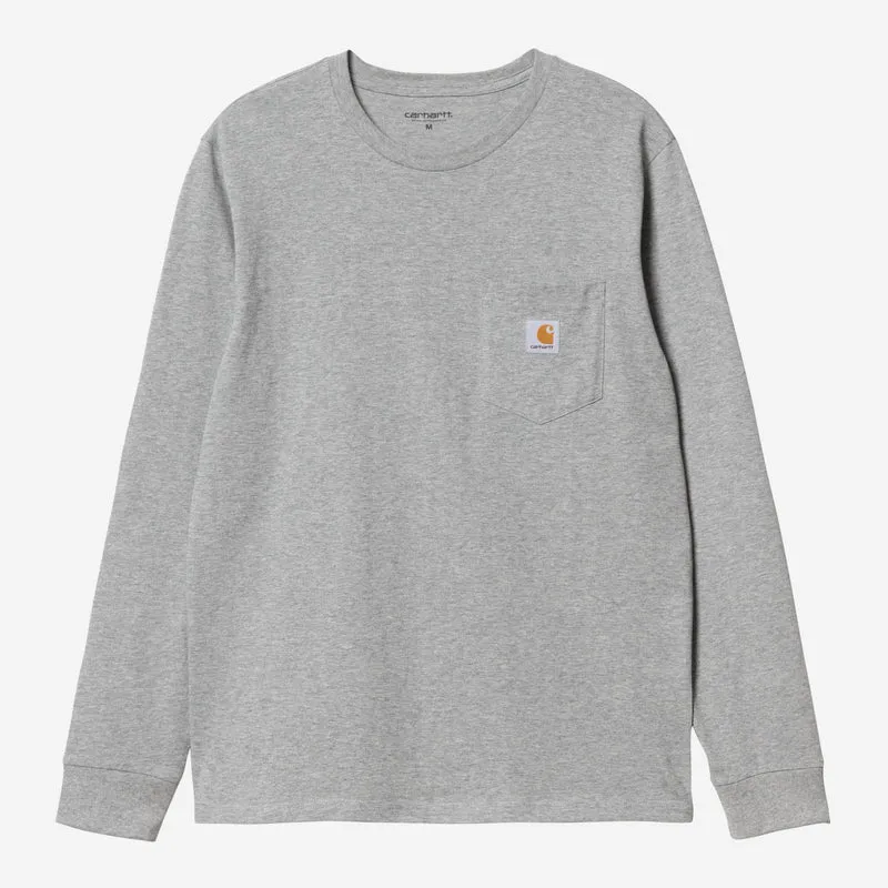 Carhartt WIP Herr T-shirt med långärmad ficka | Grå Ljung