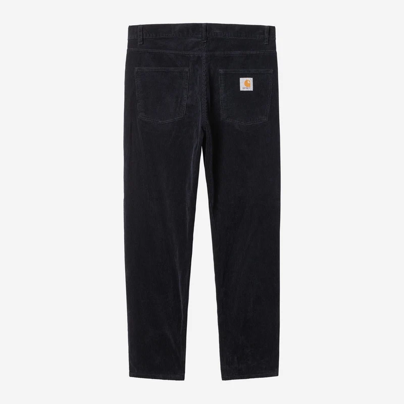Carhartt WIP Herr Newel Ford Corduroybyxor | Mörkblå Sköljda