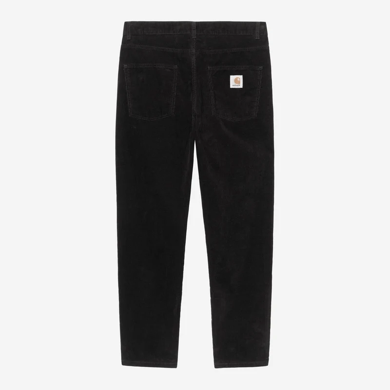Carhartt WIP Herr Newel Ford Corduroybyxor | Svarta Sköljda