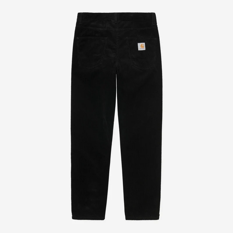 Carhartt WIP Herr Newel Coventry Corduroybyxor | Svarta Sköljda