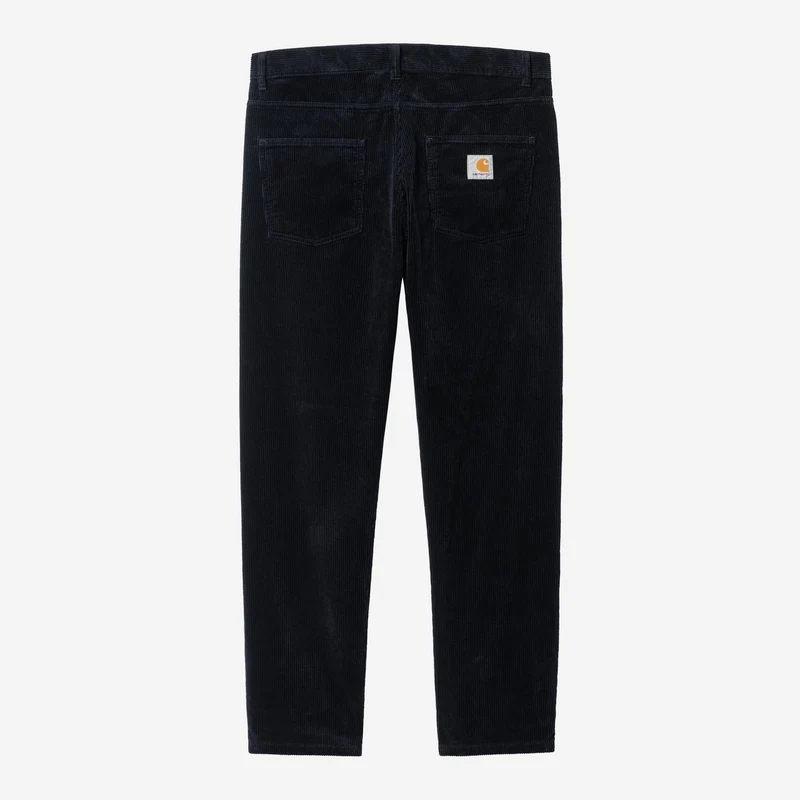 Carhartt WIP Herr Newel Coventry Corduroybyxor | Mörkblå Sköljda