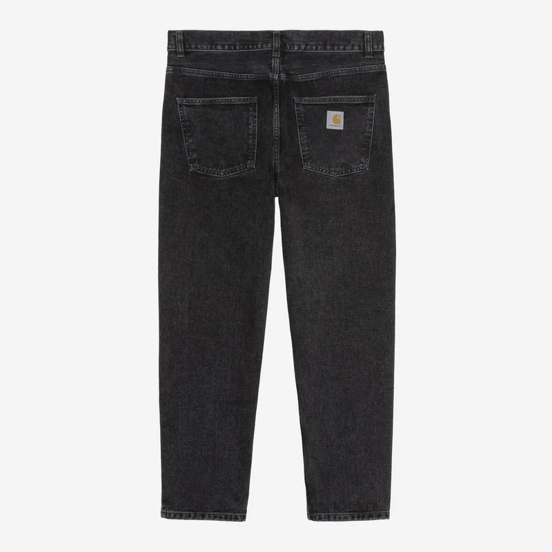 Carhartt WIP Herr Newel Byxor | Svarta stentvättade