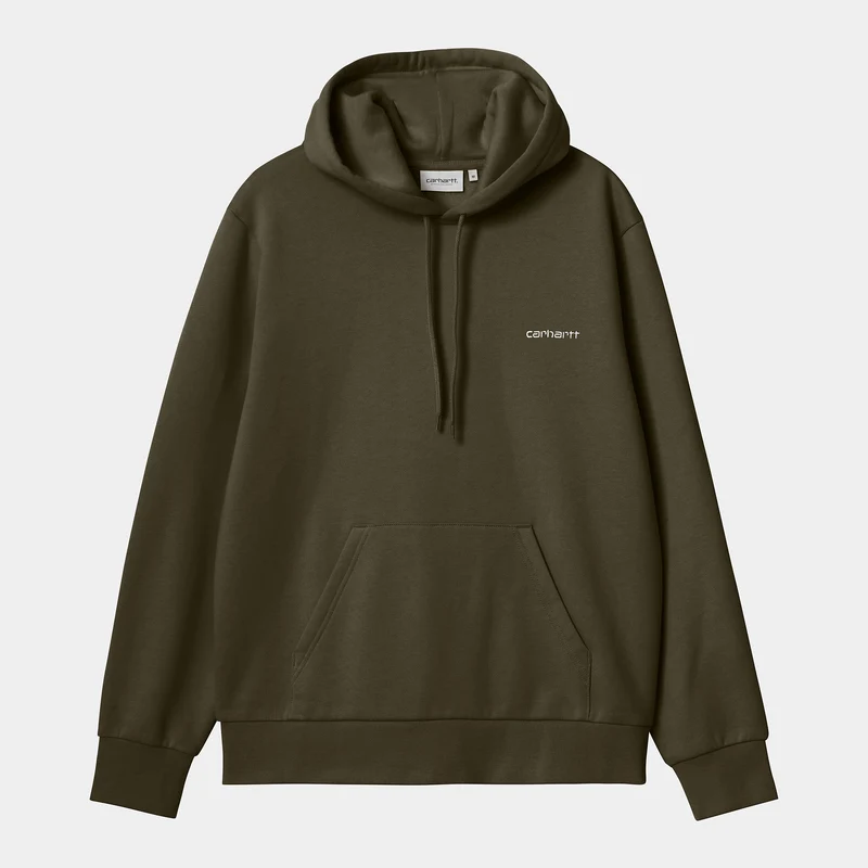 Carhartt WIP Man Script Broderi Hoodie - Cypress