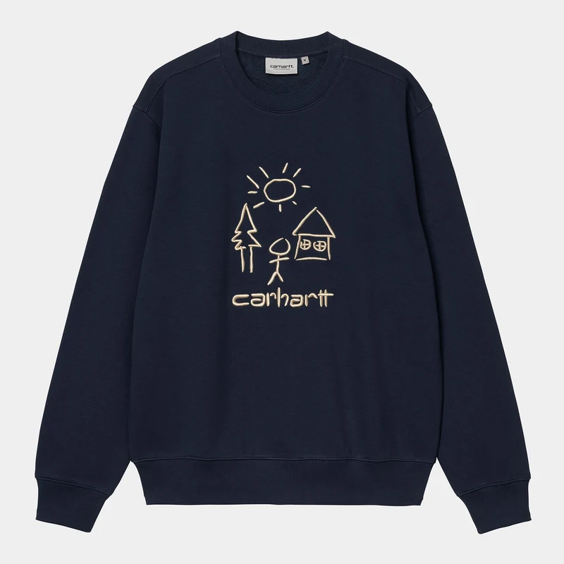 Carhartt WIP Mästerverkströja för män | Air Force Blå