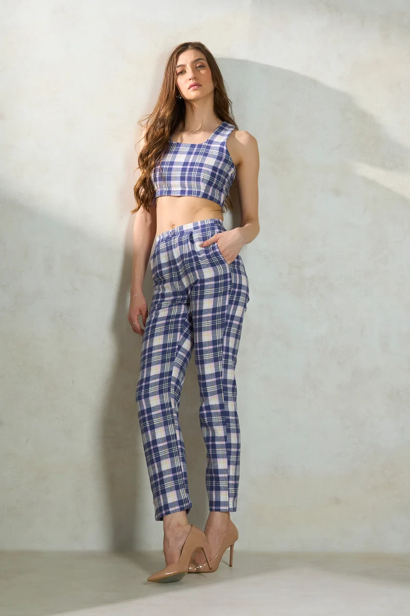 Roxie|100% Cotton Checked Co-Ords
