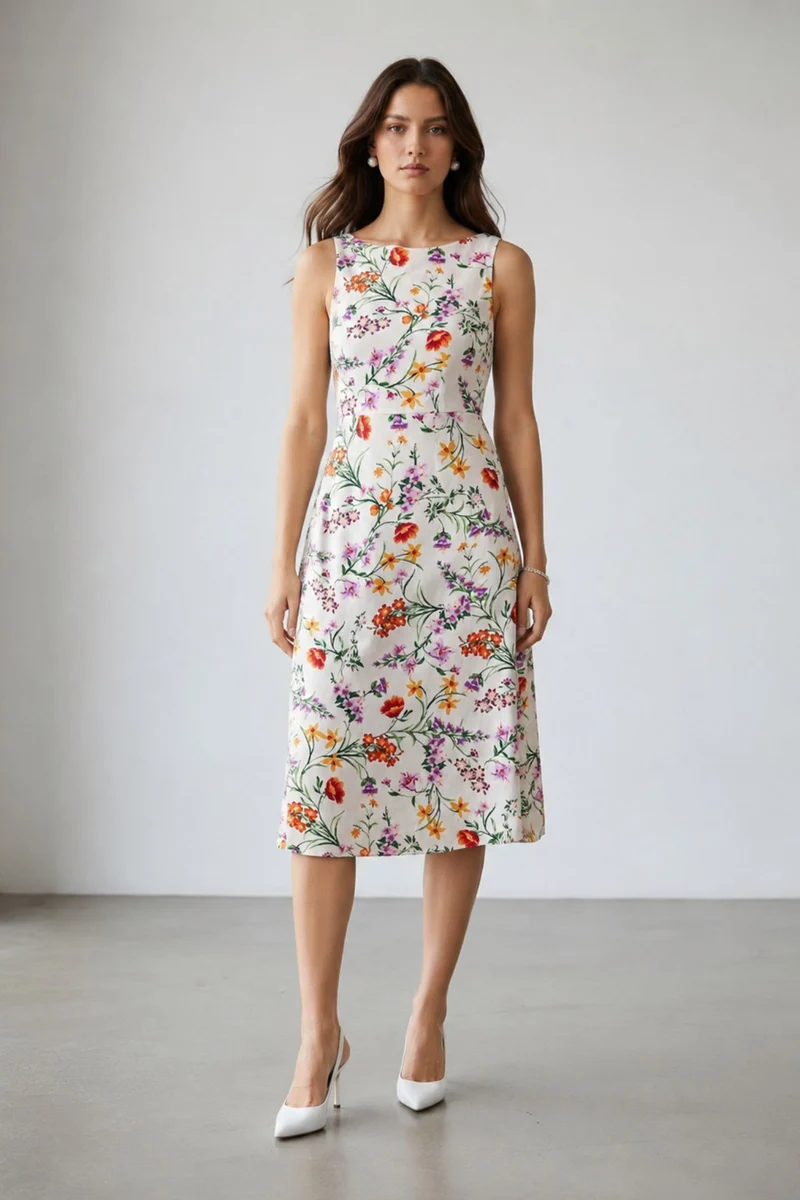Clover|Linen A-Line Dress