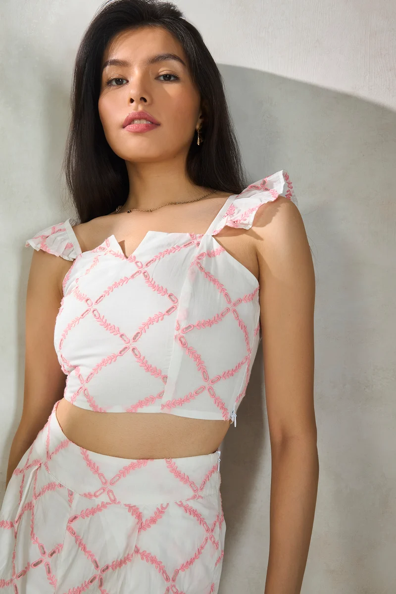Phoebe|100% Cotton Schiffli Co-Ord