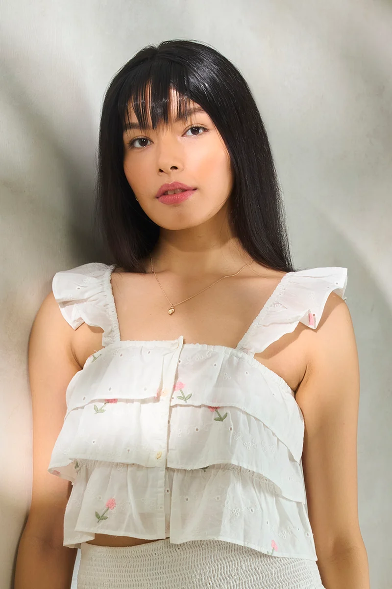 Marlin Top|100% Cotton Tiered Top