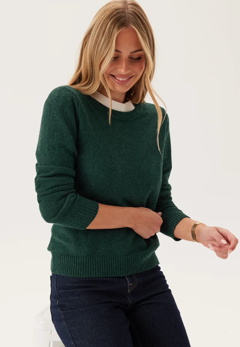 Viril O-neck L/S KNIT TOP